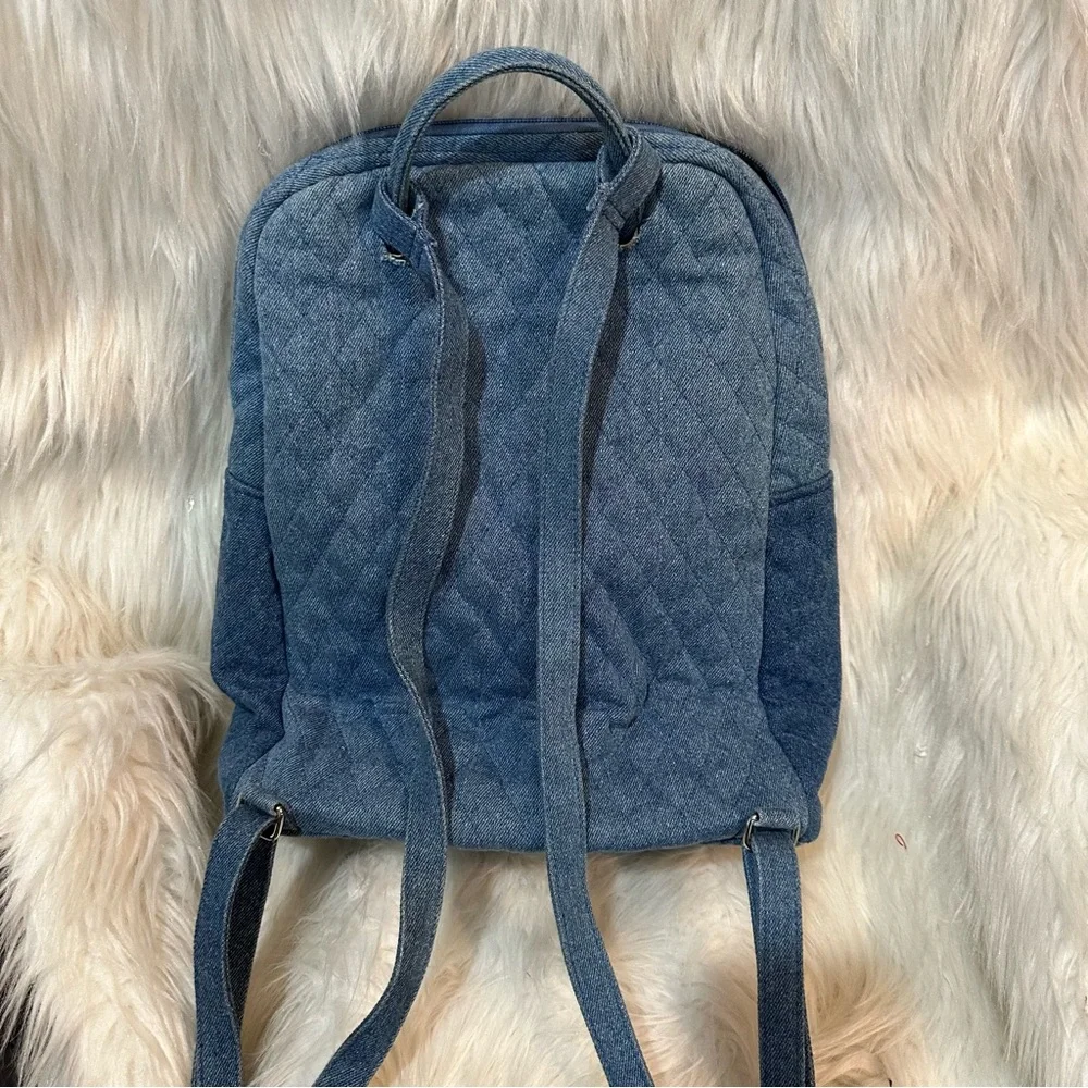 Quilted Denim Backpack